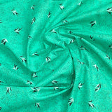 5 Metres Luxury 100% Cotton - 36" Wide (Minty Green)