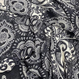 3 Metres Luxury Printed Chiffon- 55" Wide - (Paisley)