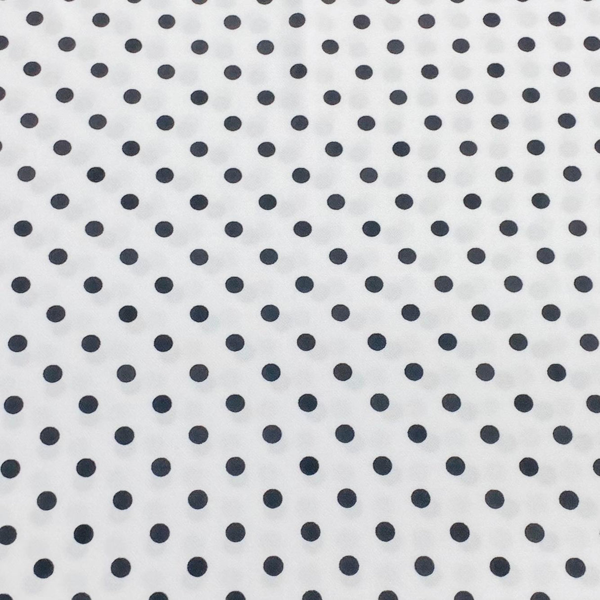 3 Metre Luxurious Soft Viscose Jersey - 55"-  (Black & White Polka)