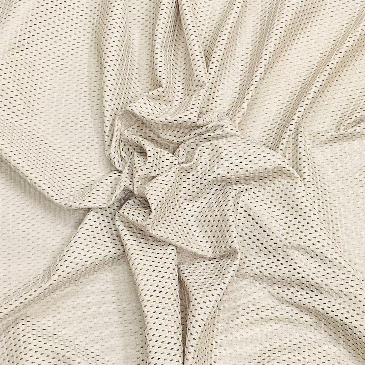 3 Metre Luxurious Soft Embossed Viscose Jersey - 55" (Cream)