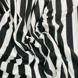 3 Metre Luxurious Soft Viscose Jersey - 55"-  (Zebra Stripes)