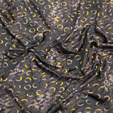 3 Metres Luxurious Polyester Jersey 45” Wide - (Brown & Yellow)