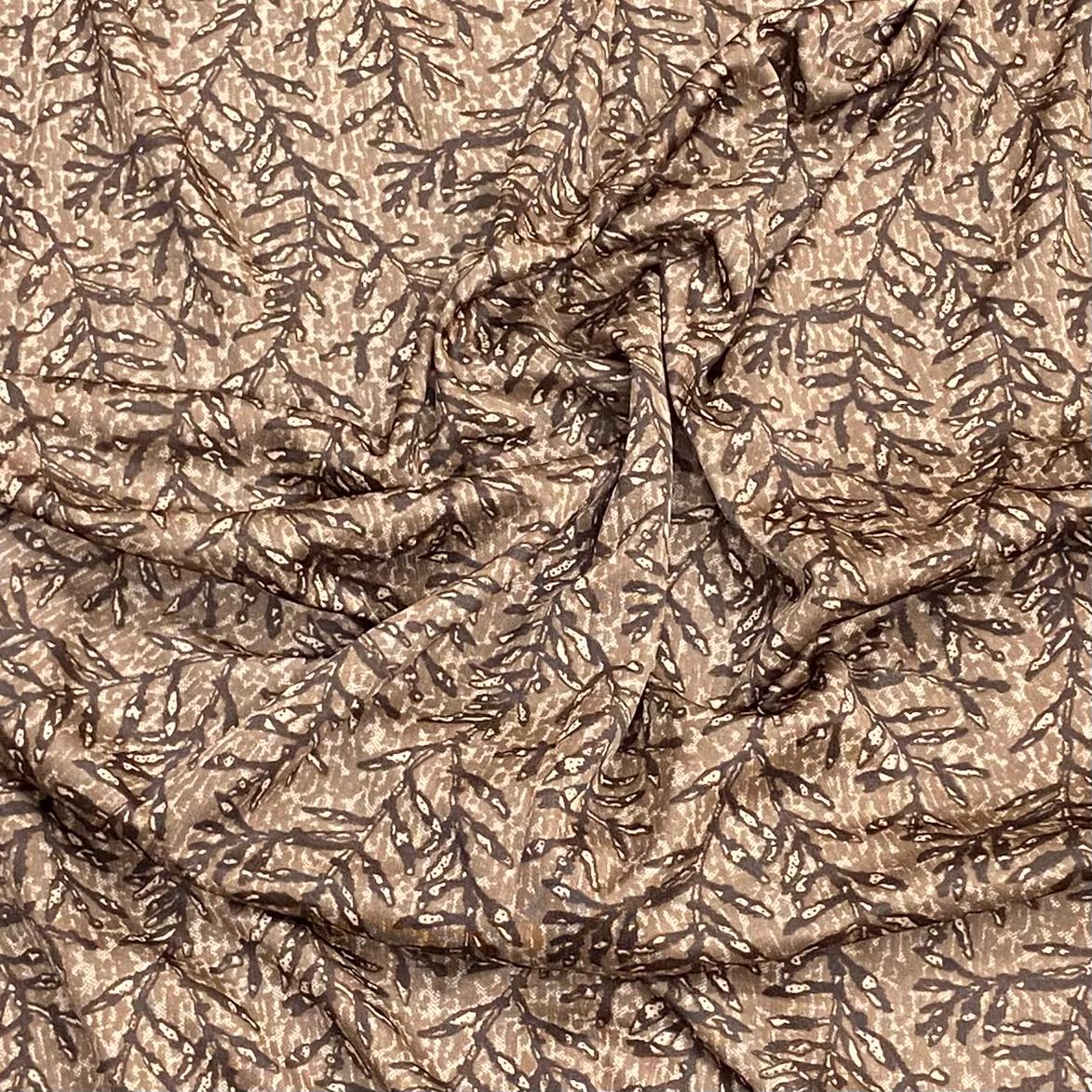 3 Metres Luxurious Polyester Jersey 45” Wide - (Brown)