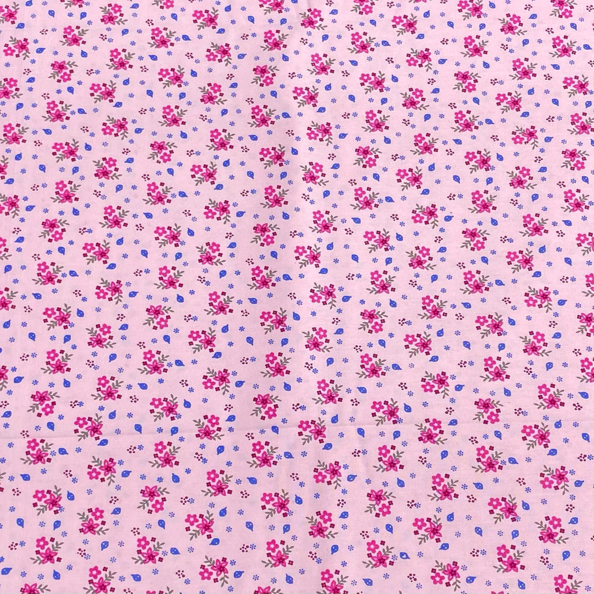 3 Metres Luxury 100% Cotton - 36" Wide (Pink & Blue)