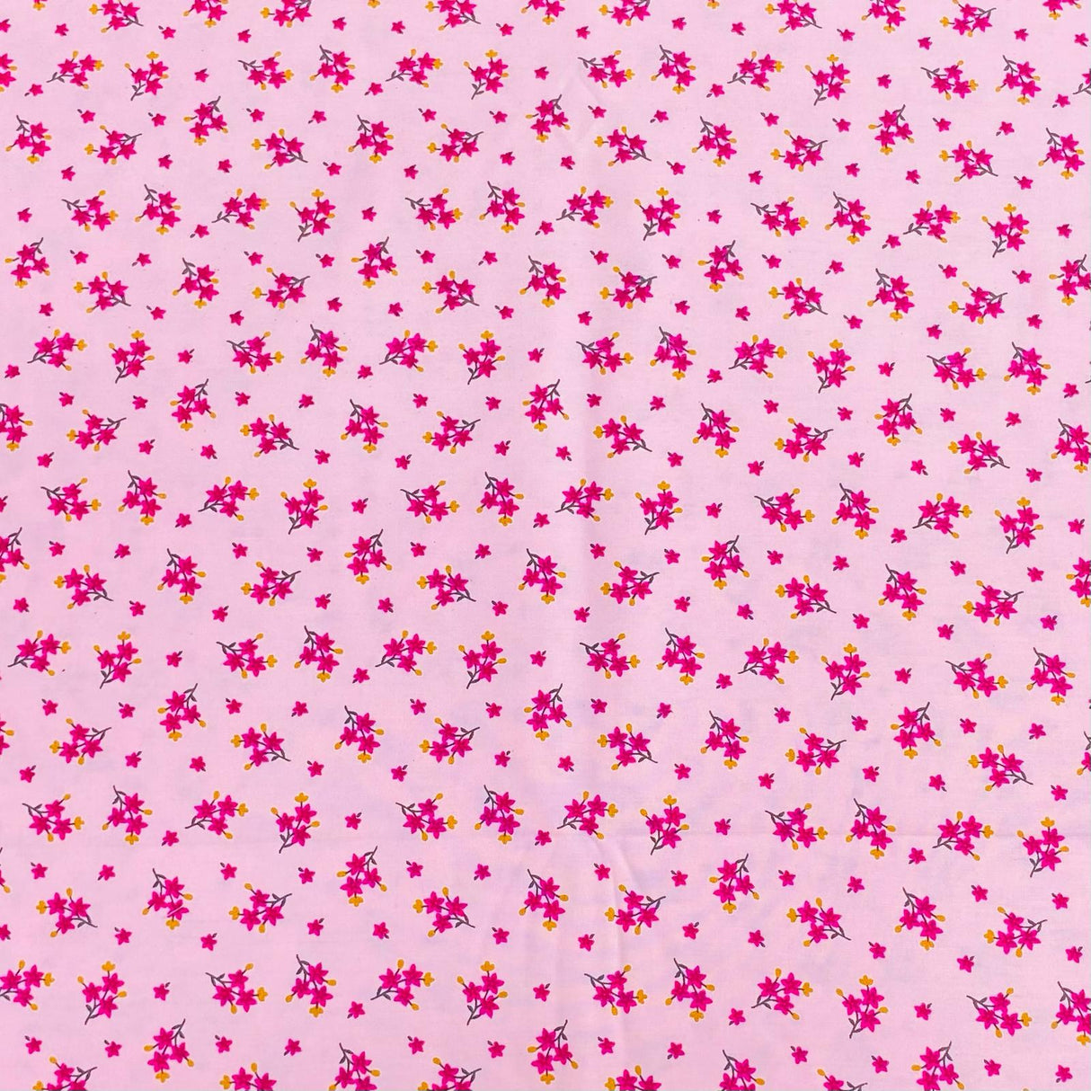 3 Metres Luxury 100% Cotton - 36" Wide (Pink & Orange)