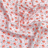 3 Metres Luxury 100% Cotton - 36" Wide (Peach & Green)