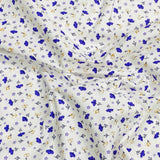 3 Metres Luxury 100% Cotton - 36" Wide ( Blue & White )