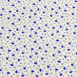 3 Metres Luxury 100% Cotton - 36" Wide ( Blue & White )