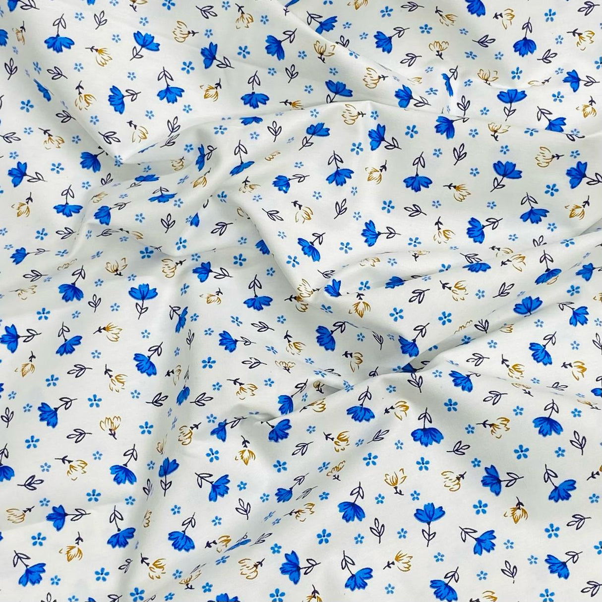 3 Metres Luxury 100% Cotton - 36" Wide (Blue)