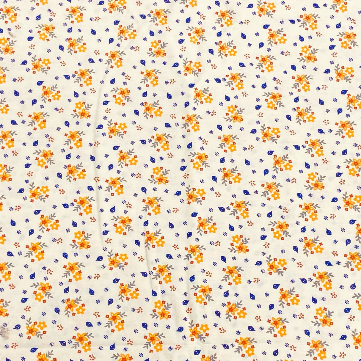 3 Metres Luxury 100% Cotton - 36" Wide (Yellow & Blue)