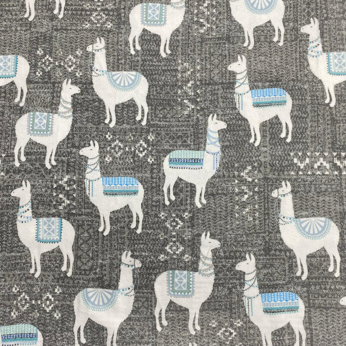 Per Metres High Quality Brushed Cotton - 45" Wide (Llama)