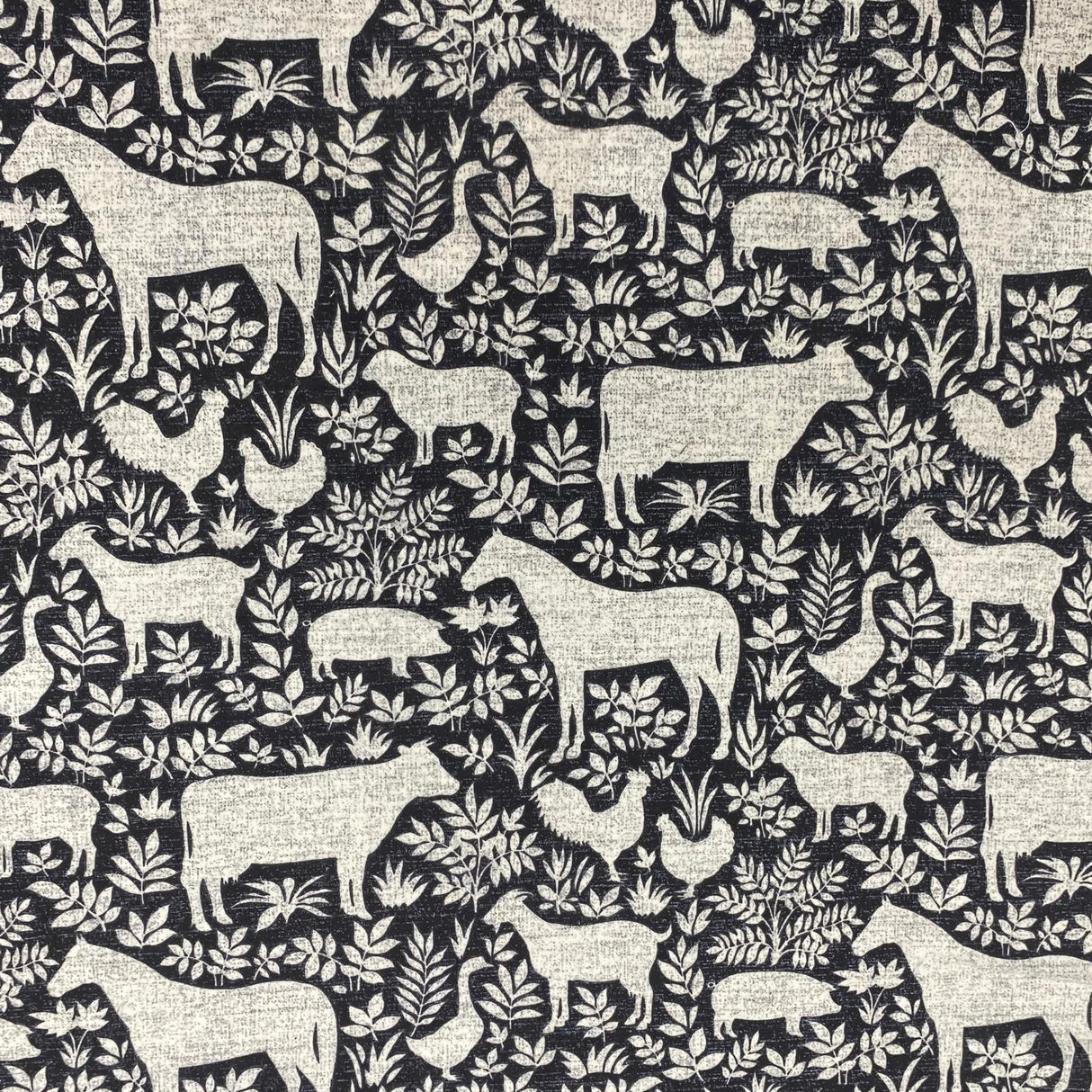 Per Metres High Quality Brushed Cotton - 45" Wide (Farm Animals)