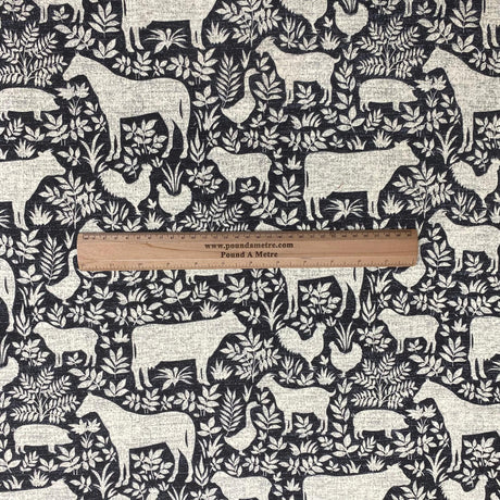 Per Metres High Quality Brushed Cotton - 45" Wide (Farm Animals)