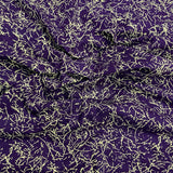 3 Metres Luxury 100% Cotton - 36" Wide (Purple & Yellow)