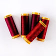 Gutermann Maroon 100% Cotton Thread Bundle - 5 X 100m Reels - Pound A Metre