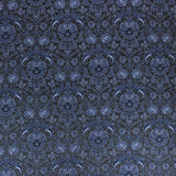 Per Metre Luxury Floral Brocade- 55” Wide (Navy & Black Floral) - Pound A Metre