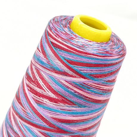 Rainbow Overlocker Threads Polyester Hand /  Overlocker- 2950 Yards (Pink/Blue/Lilac)