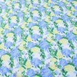 100% Digital Quilting Cotton, Meadow Collection, 'Blue Hydrangea', 44" Wide - Pound A Metre