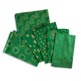 18 Piece Super Christmas Fat Quarter Bundle- 100% Cotton With Gold Foil (Designs Will Vary) - Pound A Metre