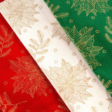 18 Piece Super Christmas Fat Quarter Bundle- 100% Cotton With Gold Foil (Designs Will Vary) - Pound A Metre