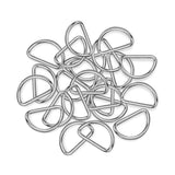 25mm Metal D-Rings For Bags- 4 Colours- Pack Of 2 - Pound A Metre