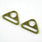 25mm Metal Triangle Rings For Bags- 4 Colours- Pack Of 2 - Pound A Metre