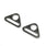 25mm Metal Triangle Rings For Bags- 4 Colours- Pack Of 2 - Pound A Metre