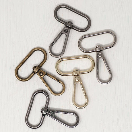 25mm Snap Hooks For Bags- 4 Colours- Pack of 2 - Pound A Metre