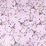 3 Metre Deluxe Santorini Floral Soft Crepe ‘Pastel Edition - Rose Garden’ 45" Wide Lilac - Pound A Metre