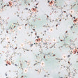 3 Metre Deluxe Santorini Floral Soft Crepe ‘Pastel Edition - Rose Garden’ 45" Wide Pastel Mint - Pound A Metre