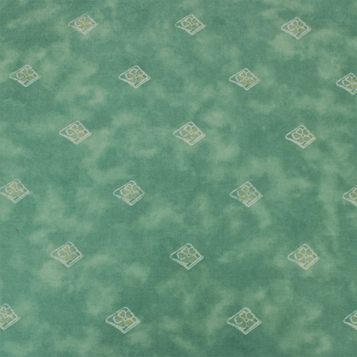 3 Metre Designer Floral Cotton Canvas 55" Wide Teal - Pound A Metre