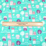 3 Metre Dressmaking Poly-Cotton - Destination - 45" wide Teal - Pound A Metre