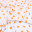 3 Metre Dressmaking Poly-Cotton - Funky Edition - 45" wide Orange Star - Pound A Metre