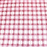 3 Metre Heavy Cotton Blend Furnishing Checkered Fabric 94" Wide Berry Purple - Pound A Metre