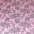 3 Metre Luxury Metallic Floral Brocade - 55” Wide Dusky Pink - Pound A Metre