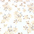 3 Metre Natural Drape Soft-Touch Floral American Crepe 55" Wide - Ivory Peach - Pound A Metre