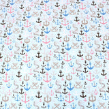 3 Metre Super Quality Smooth Organic Cotton - Anchor - 45" Light Blue - Pound A Metre