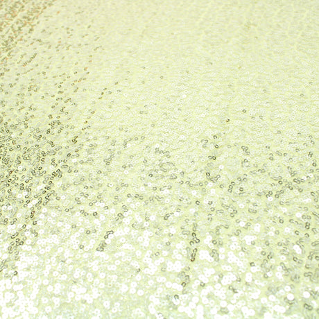 3 Metres Luxury Shimmer Glitz, Full Sequin Fabric- 55" Pale Yellow - Pound A Metre