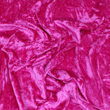 3 Metres Premium Crushed Stretch Velvet 55" Wide Lipstick Pink - Pound A Metre