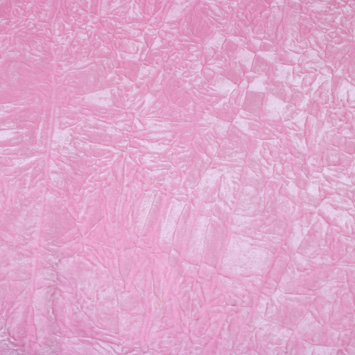 3 Metres Premium Crushed Stretch Velvet 55" Wide Pink - Pound A Metre