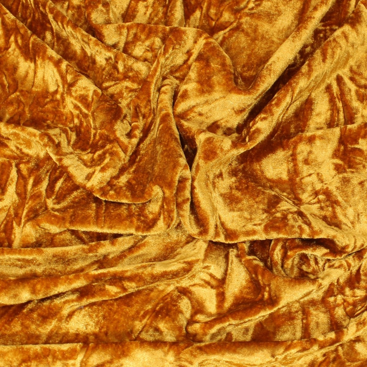 3 Metres Premium Crushed Stretch Velvet 55" Wide Warm Orange - Pound A Metre