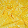 3 Metres Premium Crushed Stretch Velvet 55" Wide Yellow - Pound A Metre