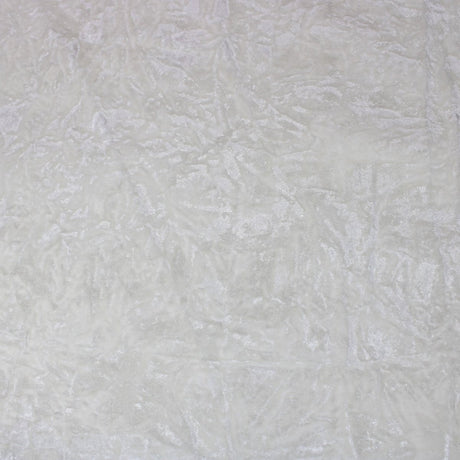 3 Metres Premium Crushed Versatile Velvet 55" Wide - Ivory - Pound A Metre