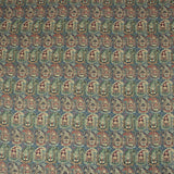 3 Metres Printed Cashmere Effect Crepe Fabric- 45" Wide (Blue Aztec) - Pound A Metre