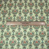 3 Metres Printed Cashmere Effect Crepe Fabric- 45" Wide (Mint Floral) - Pound A Metre