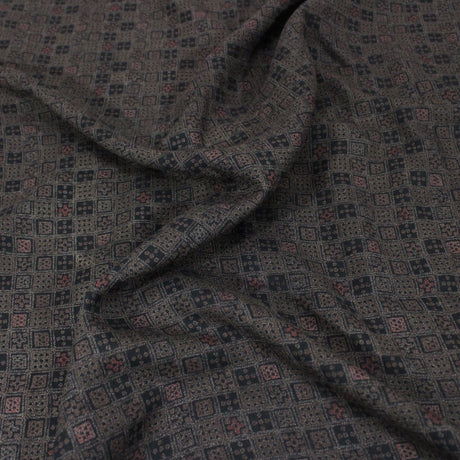 3 Metres Retro Dress-Rayon 45" Wide Chocolate Brown - Pound A Metre