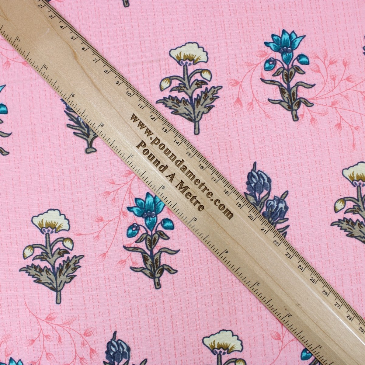 3 Metres Spring-Time Softness Floral 100% Cotton 44" Wide Pink - Pound A Metre