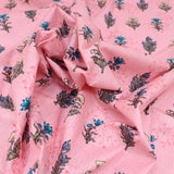 3 Metres Spring-Time Softness Floral 100% Cotton 44" Wide Pink - Pound A Metre