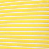 3 Metres Summer Dressmakers Ribbed Jersey 60" Wide Yellow & White (131C) - Pound A Metre