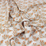 3 Metres Summer-Time Softness Floral 100% Cotton 44" Wide Grey - Pound A Metre